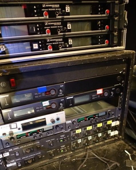 FM transmitters in the rack