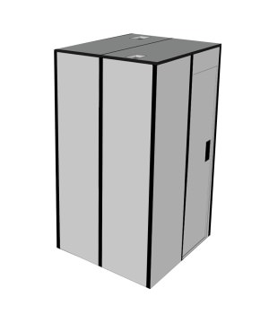 a sketch of the TL-10 phone booth