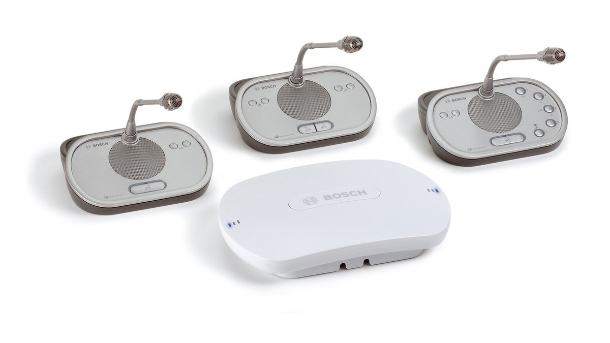 three DCN wireless devices and a wireless access point