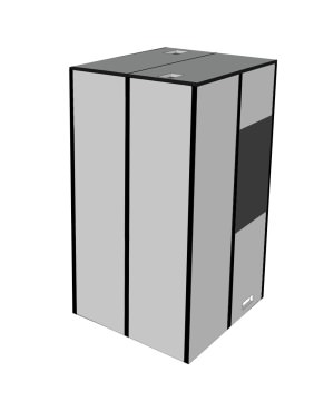 an illustration of a brandable tl-10 isolation booth.